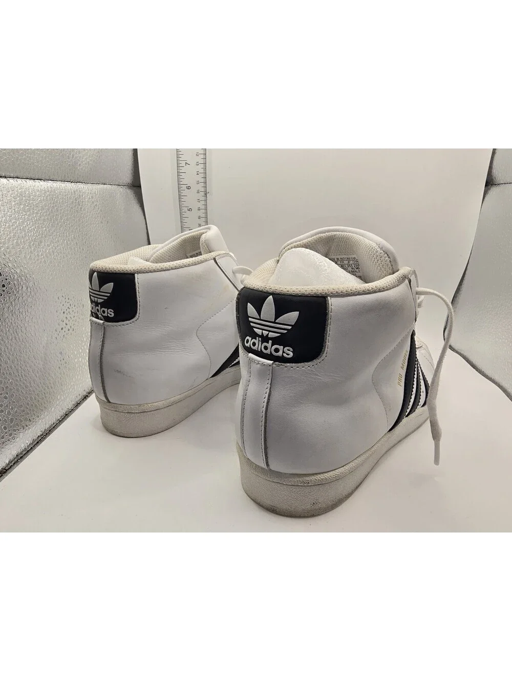 Adidas Men's US Size 7.5 Pro Model High Top Sneaker White